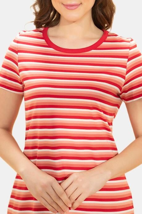Amante Lounge Laze Dress - Coral Stripes — image 4